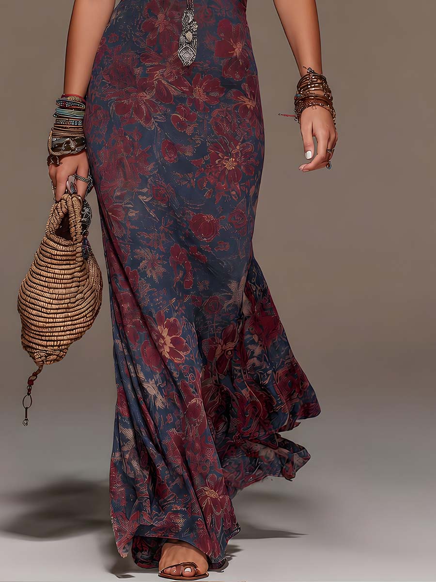 Alexandrine | Robe Maxi en Dentelle Halter