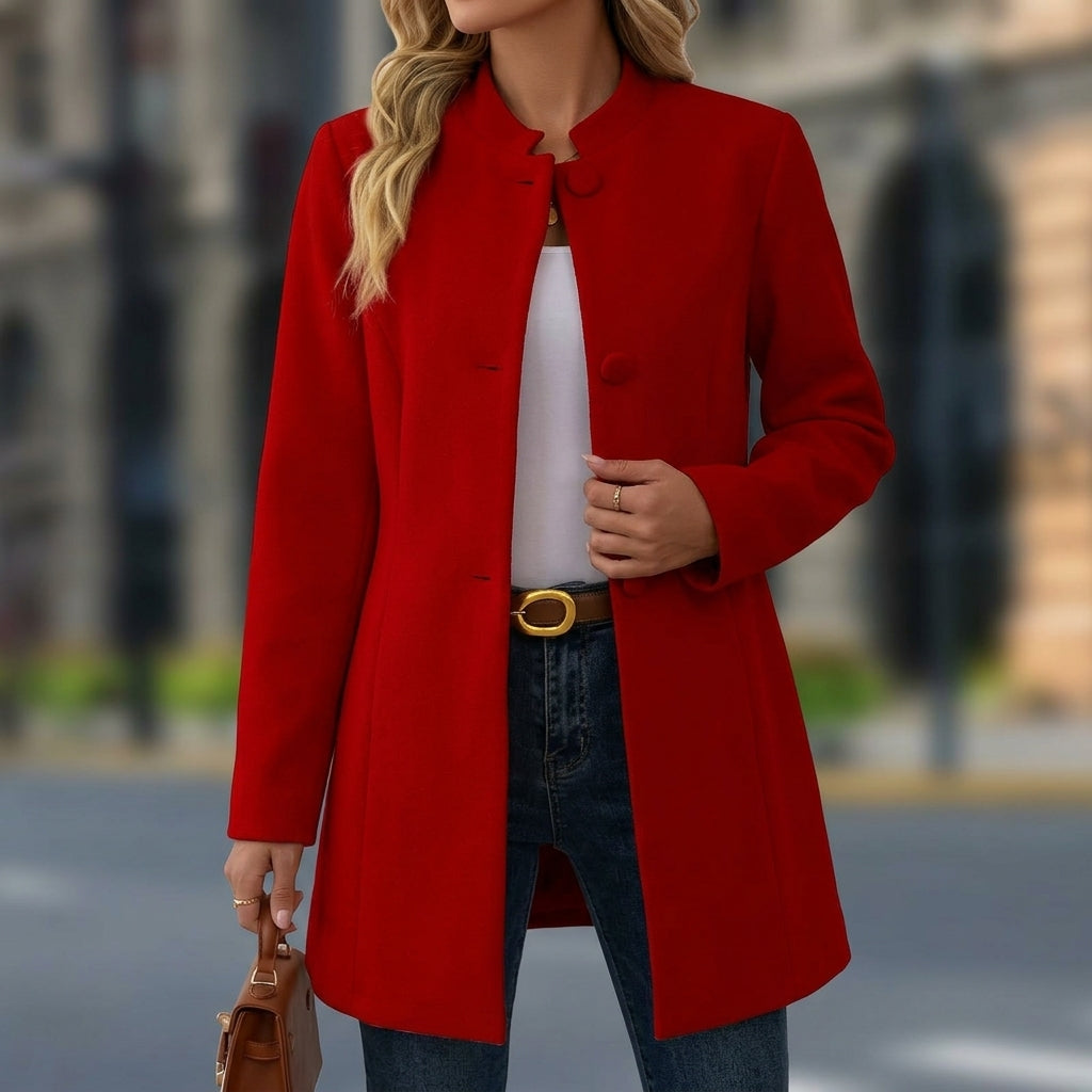 Roxane | Blazer Long à Coupe Structurée