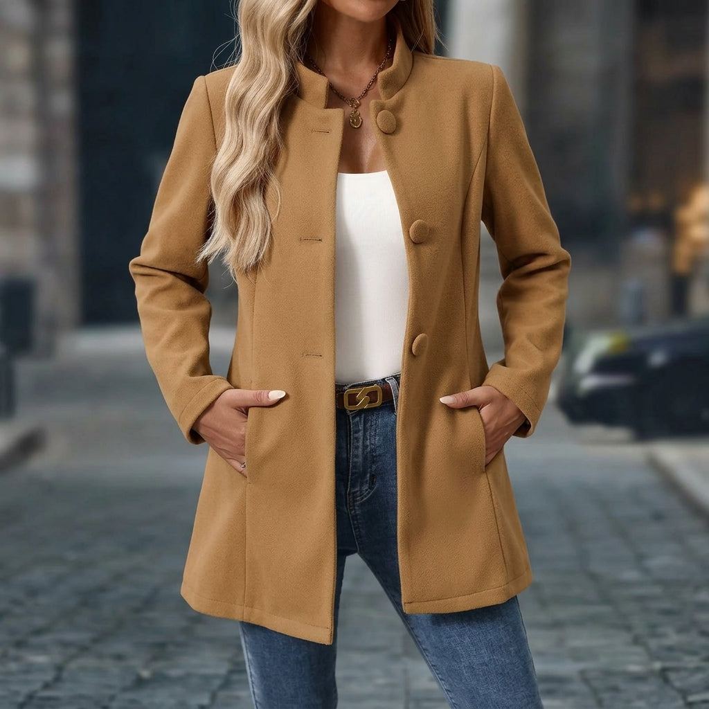 Roxane | Blazer Long à Coupe Structurée
