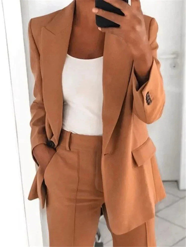 Camille | Ensemble blazer et pantalon large