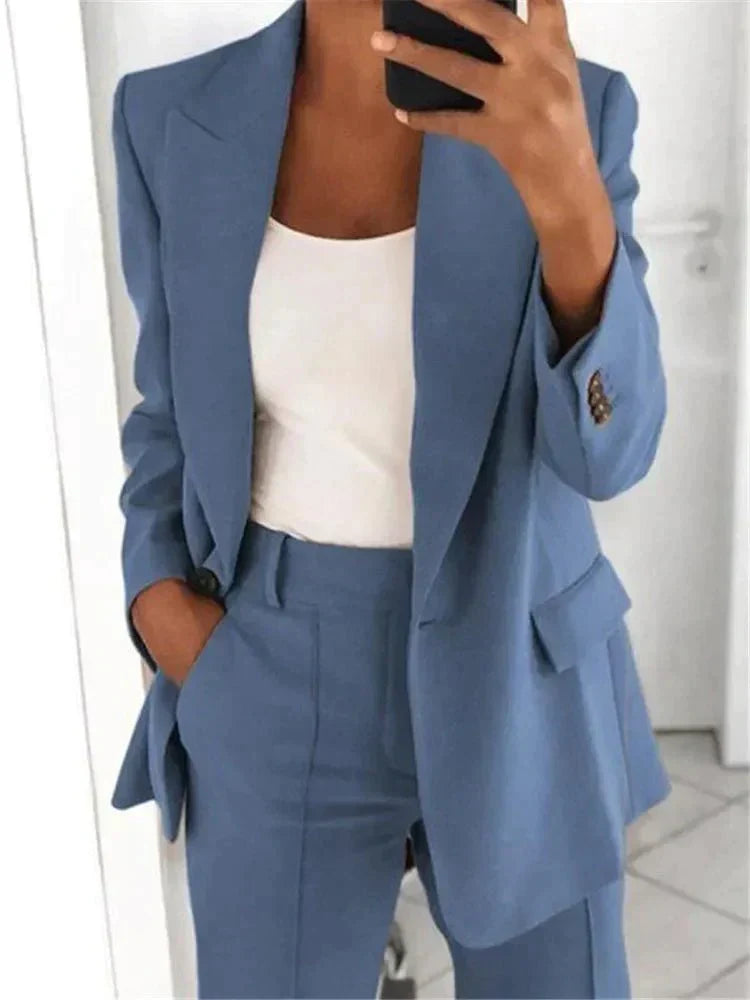 Camille | Ensemble blazer et pantalon large