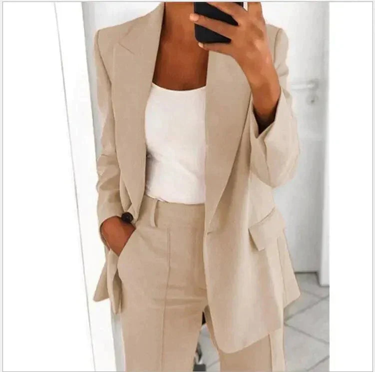 Camille | Ensemble blazer et pantalon large
