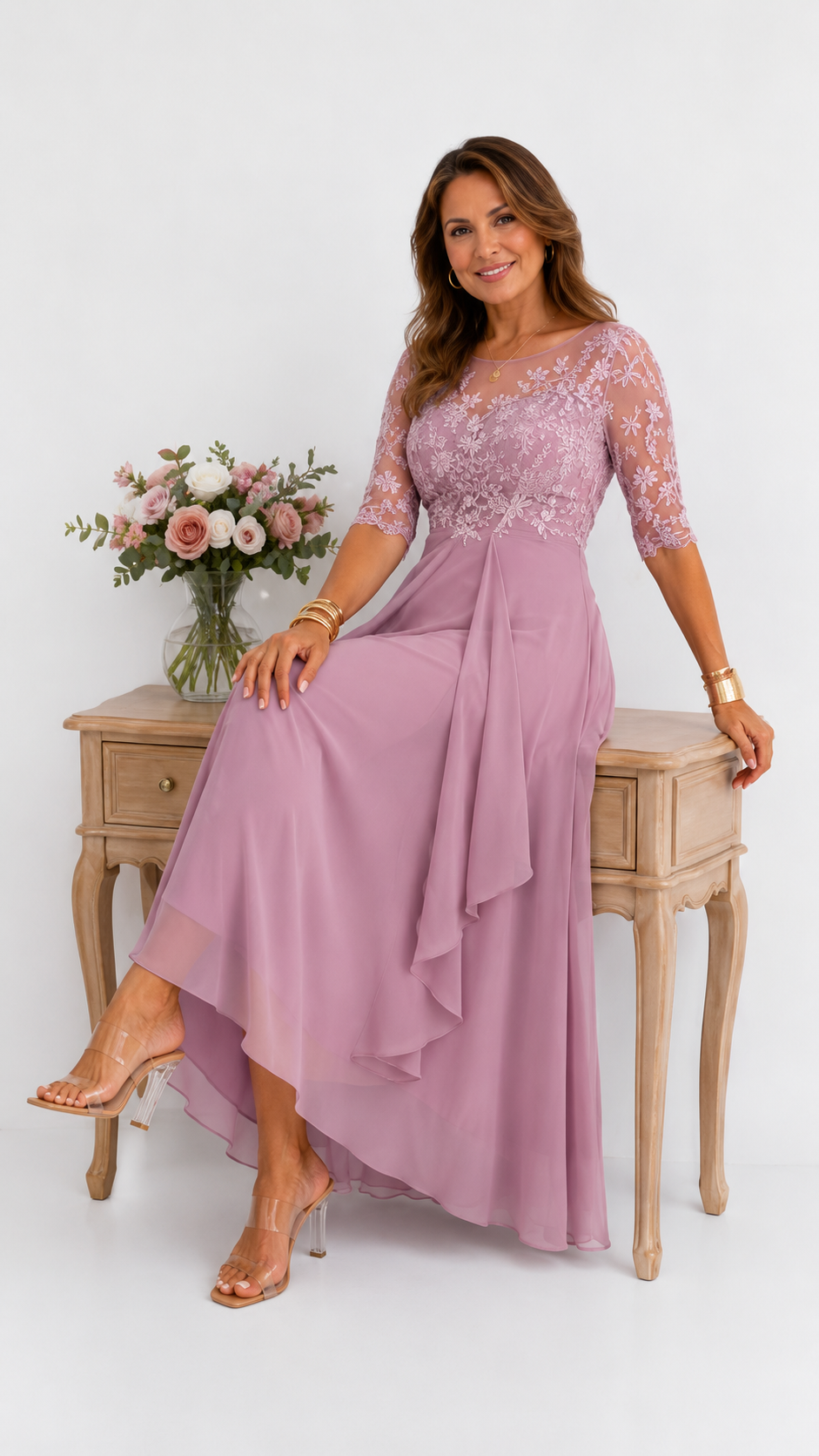 RHONDA | Élégante robe en dentelle