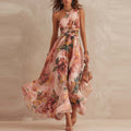 Aurora | Robe fleurie asymétrique