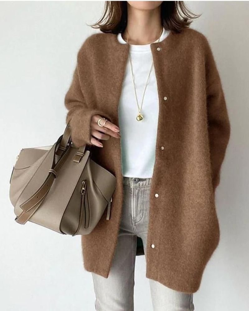 Fiorelle | Cardigan long pour femme | Hiver