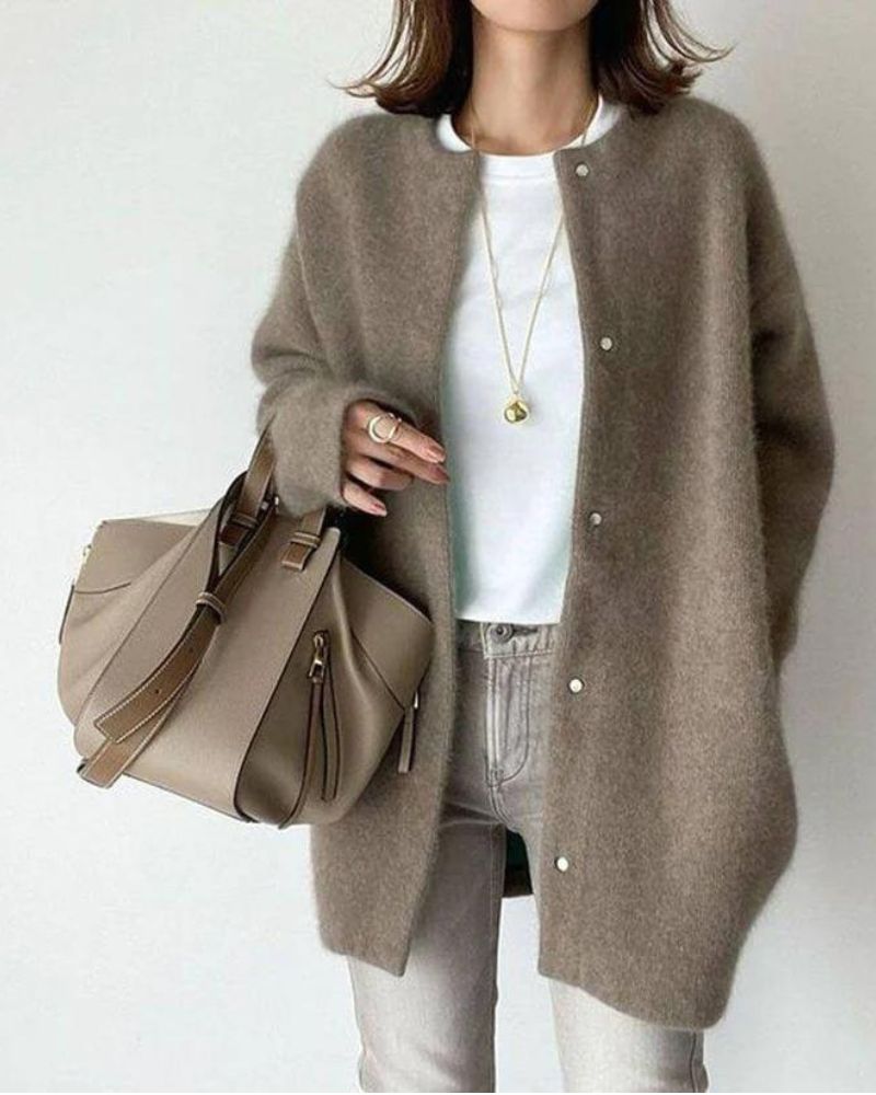 Fiorelle | Cardigan long pour femme | Hiver
