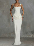 Éléonore | Robe Maxi Col Carré