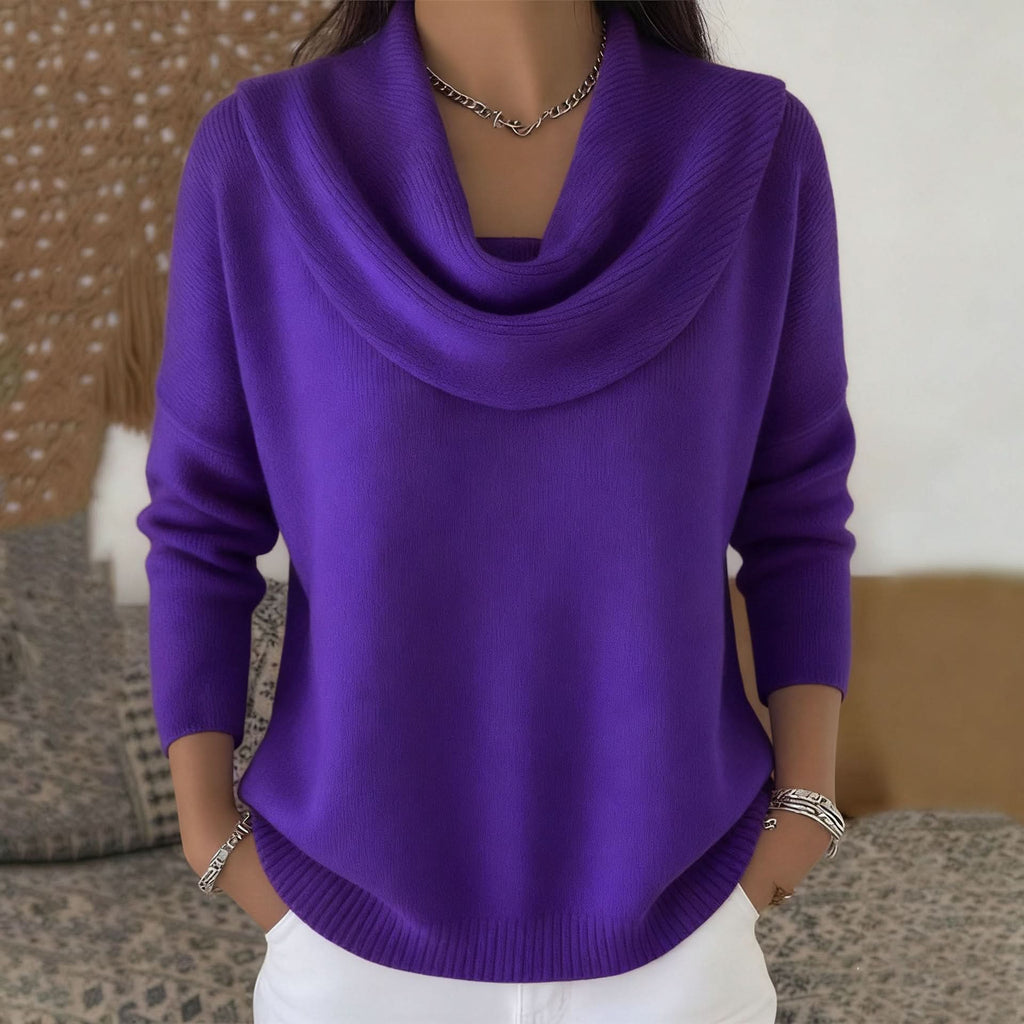 Arlette | Pull Doux à Col Élégant