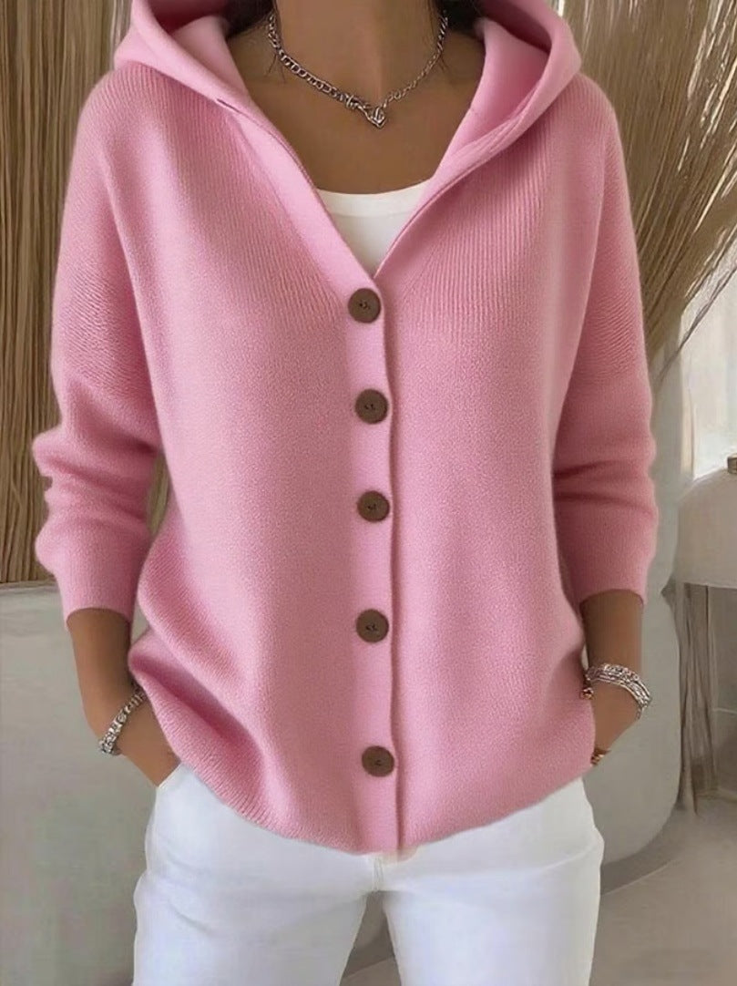 Josette | Cardigan en Coton à Boutons Contrastés
