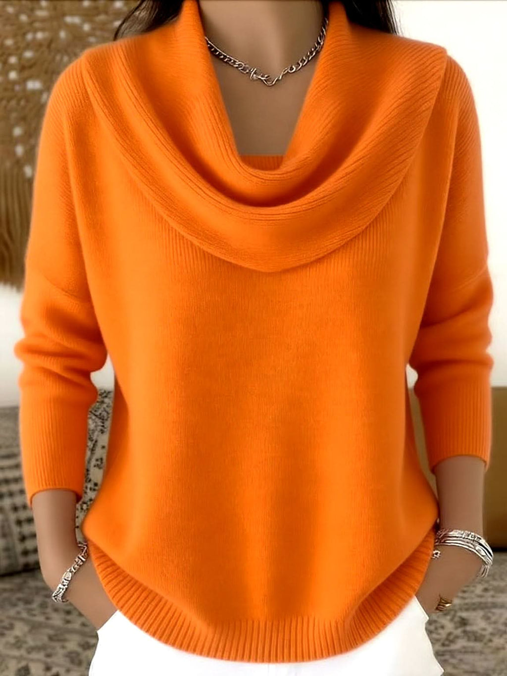 Arlette | Pull Doux à Col Élégant