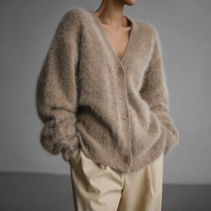 Pascale | Cardigan à col en V pour femme | Moderne