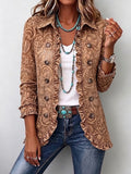VYCLARA | Veste bohème vintage florale avec volants