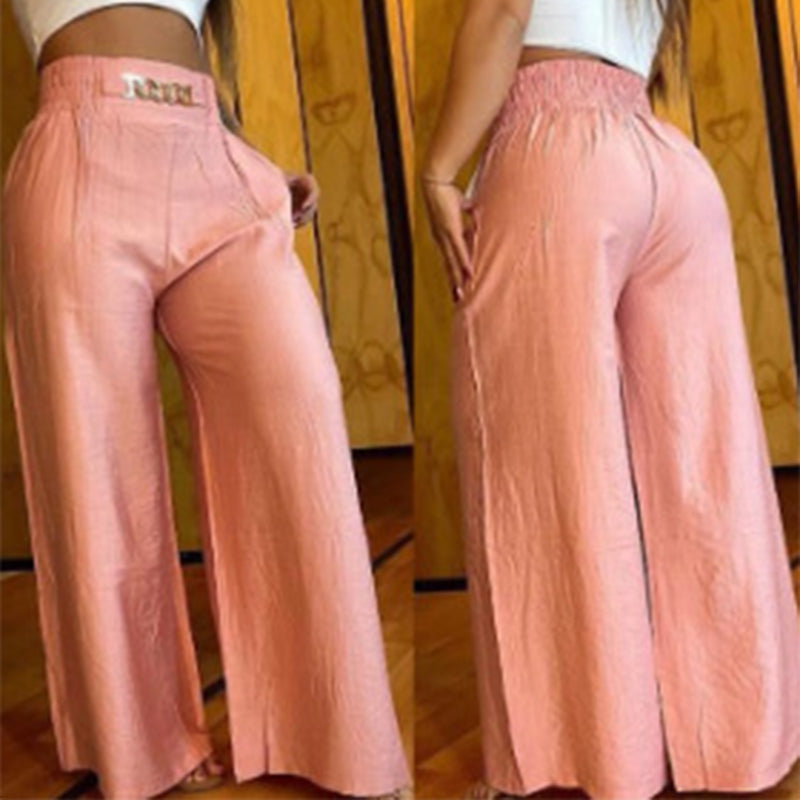 Évelyne | Pantalon Large Taille Haute