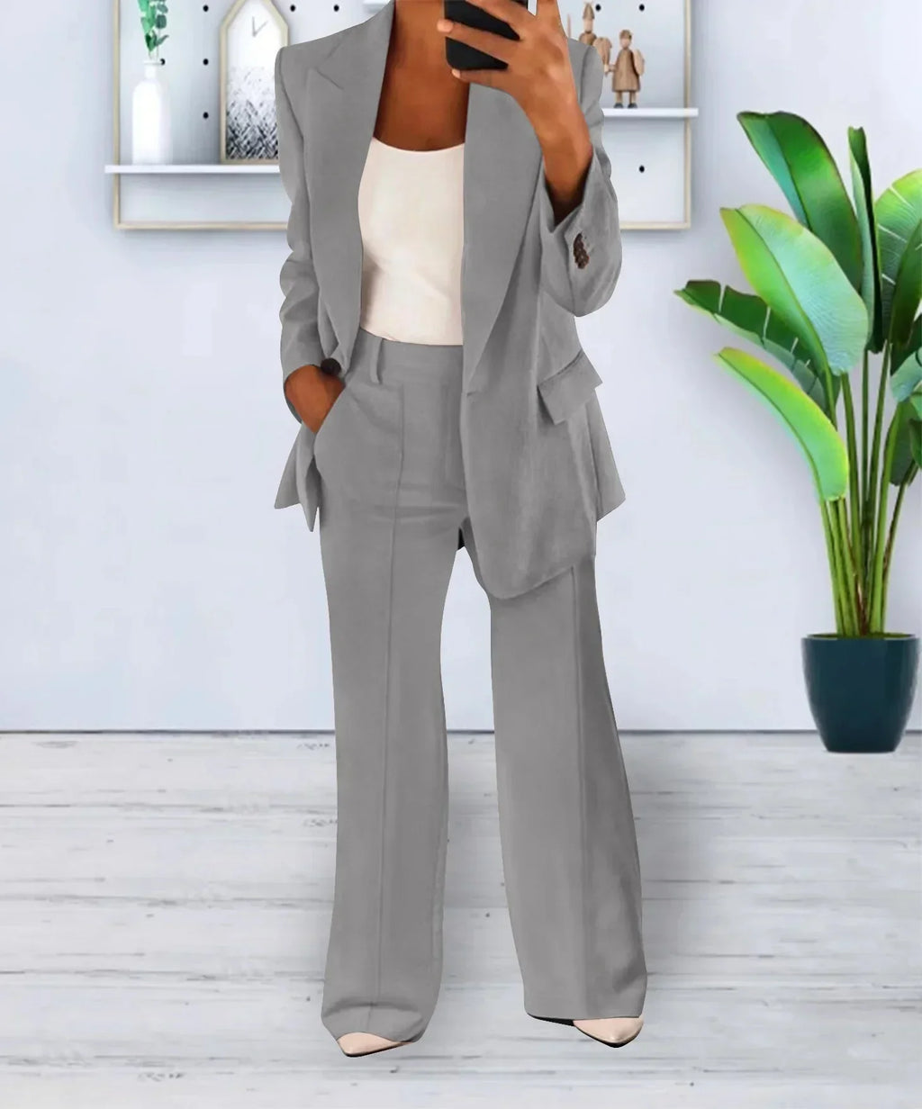 Camille | Ensemble blazer et pantalon large