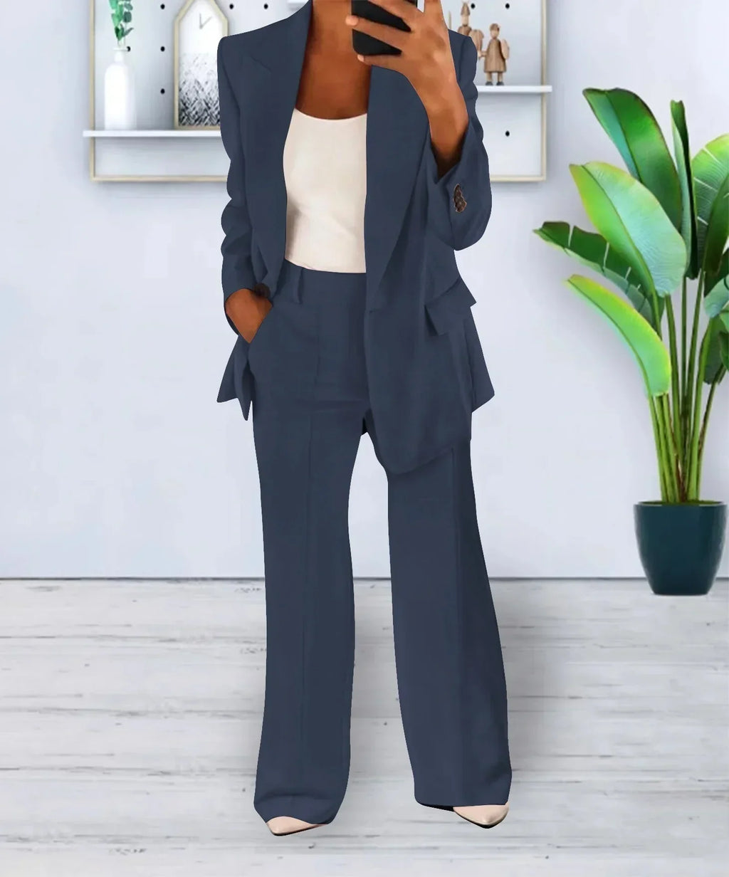 Camille | Ensemble blazer et pantalon large